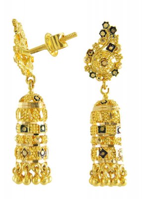 22Kt Gold Fancy Earrings ( 22Kt Gold Fancy Earrings )