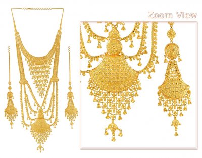 Gold Rani Haar ( Bridal Necklace Sets )