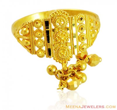 22K Traditional Filigree Ring ( Ladies Gold Ring )