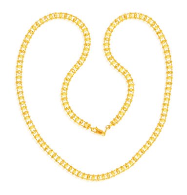 Designer 22k Long Beaded Chain ( 22Kt Long Chains (Ladies) )