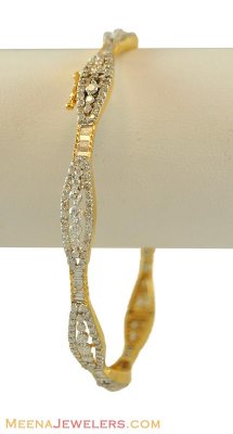 18k Gold Diamond Bracelet  ( Diamond Bangles )
