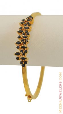 22K bangle (sapphire studded) ( Precious Stone Bangles )