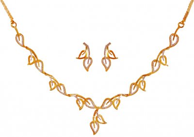 22Karat Gold Light Necklace Set  ( Light Sets )