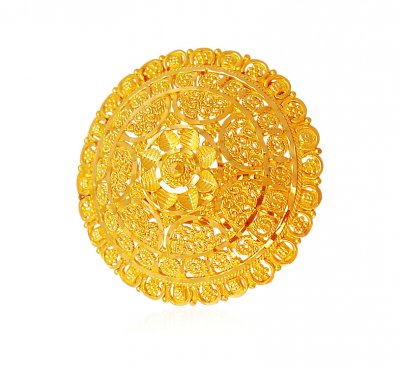22K Gold Circle Ring  ( Ladies Gold Ring )