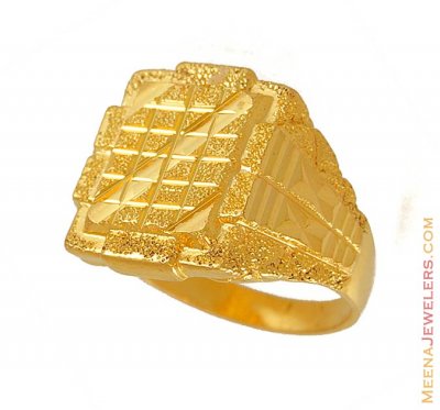 Exquisite Mens Ring (22k Gold) ( Mens Gold Ring )