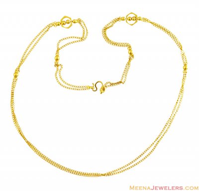 22k Gold Chain (22 inches) ( 22Kt Gold Fancy Chains )