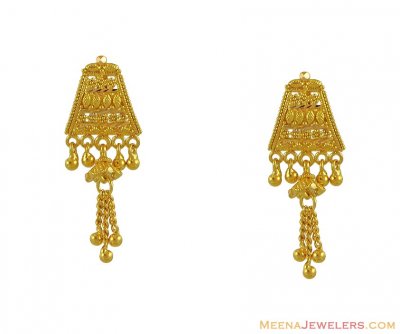 22k Fancy Earrings ( 22Kt Gold Fancy Earrings )