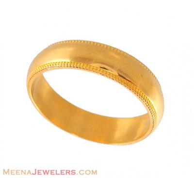 Gold Wedding Band on Gold Wedding Band   Riwb4986   22k Gold  Indian  Wedding Band With