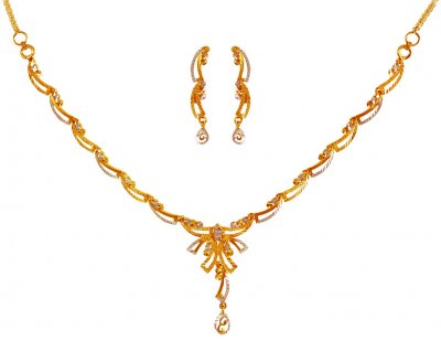 22kt Gold Light Necklace Set ( Light Sets )