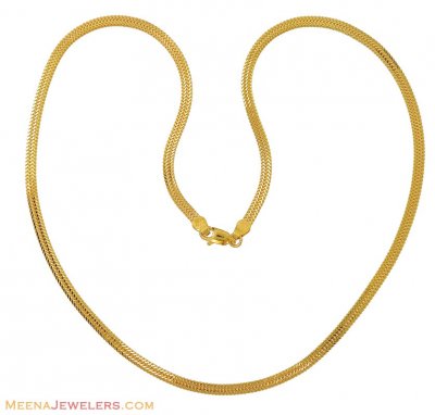 Indian Gold Chain (18 Inch) ( Plain Gold Chains )