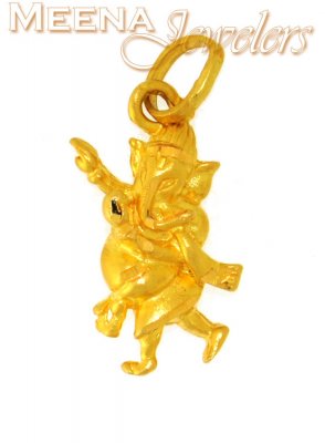 22Kt Gold Ganapati Pendant ( Ganesh, Laxmi and other God Pendants )