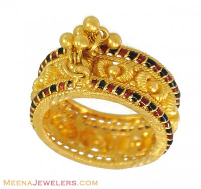 Indian Gold Band with Hanging ( Ladies Gold Ring )