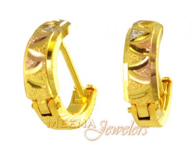 22Kt Gold Clip On Earrings ( Clip On Earrings )