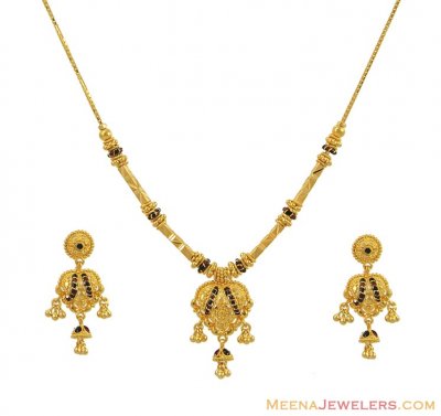 Indian Fancy Necklace Set (22 Karat) ( Light Sets )