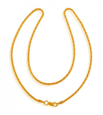 22kt Gold Flat Chain( 14 Inches) ( Plain Gold Chains )