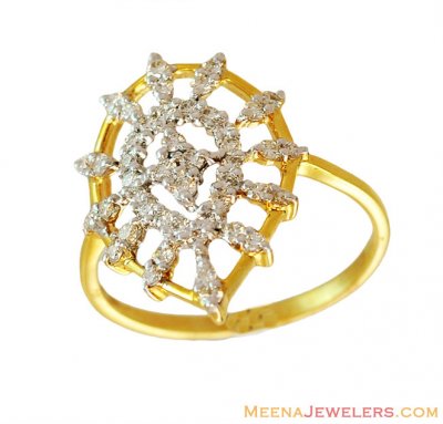 Fancy 18K Gold Ring ( Diamond Rings )