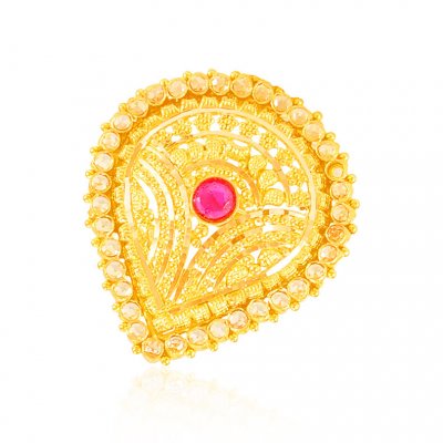  22K Gold Designer Ladies Ring ( Ladies Gold Ring )