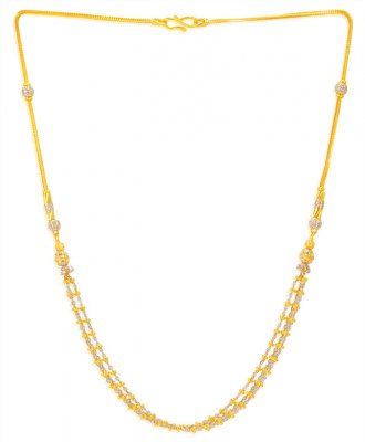 22kt Gold Fancy Two Tone Chain ( 22Kt Gold Fancy Chains )