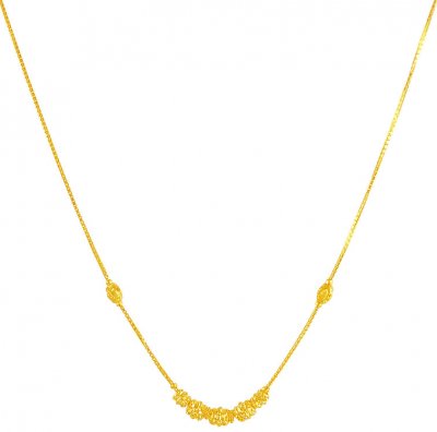22K Gold Dokia Chain 18In ( 22Kt Gold Fancy Chains )