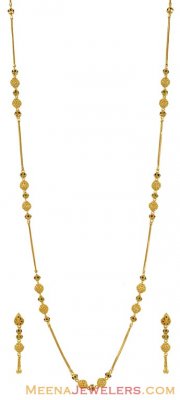 Long Necklace Set (22 K gold) ( Light Sets )