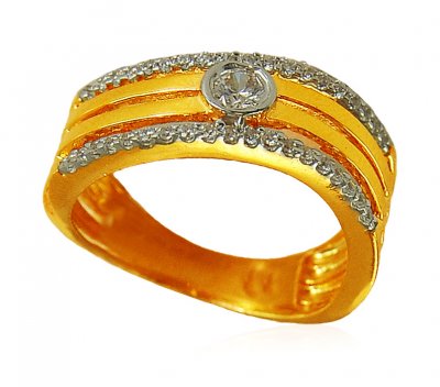 22K Studded Band ( Ladies Signity Rings )