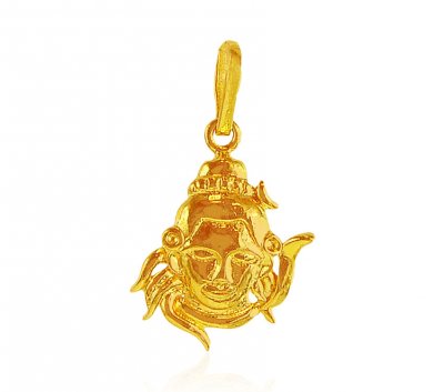 22K Gold Lord Shankar Pendant ( Ganesh, Laxmi and other God Pendants )