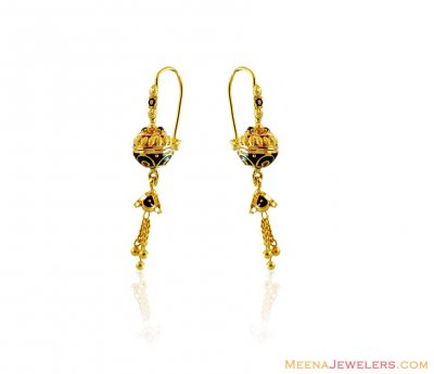 22K Fancy Meenakari Balls Earring  ( 22Kt Gold Fancy Earrings )