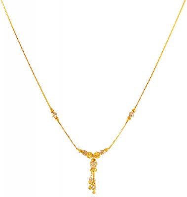 22 Kt Gold Two Tone chain  ( 22Kt Gold Fancy Chains )