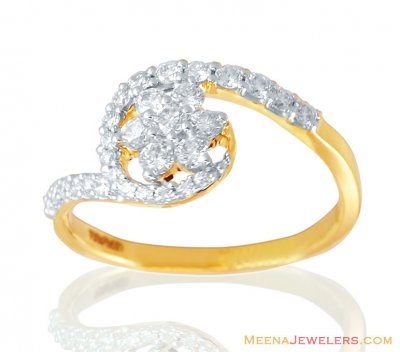 Elegant 18K Gold Diamond Ring ( Diamond Rings )