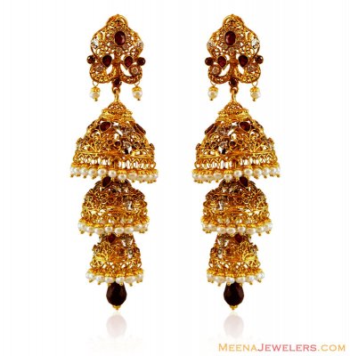Traditional 22K Gold Jhumki ( Exquisite Earrings )