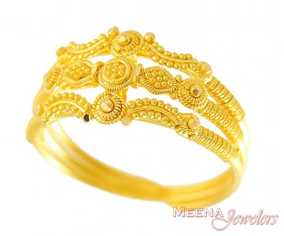 Gold 3 Layered Ring ( Ladies Gold Ring )