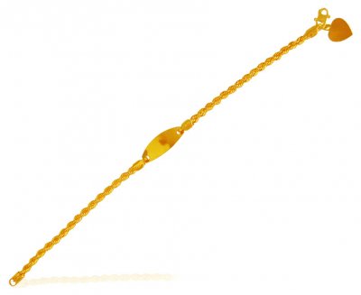 22k Gold Kids Bracelet  ( 22Kt Baby Bracelets )