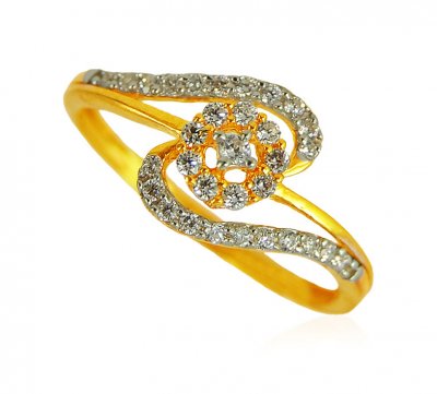 22k Gold Designer Ring  ( Ladies Signity Rings )