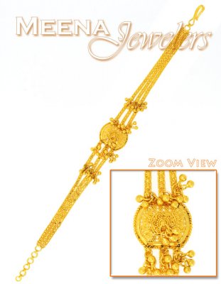 22 Kt Gold Filigree Work Bracelet ( Ladies Bracelets )