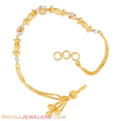 gold bracelet (two tone) ( Ladies Bracelets )