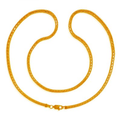 22KT Gold Chain (18 Inches) ( Plain Gold Chains )