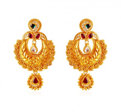 Antique Finished 22K Chand bali ( Exquisite Earrings )