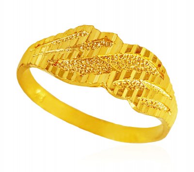 22k Yellow Gold Ladies Ring ( Ladies Gold Ring )