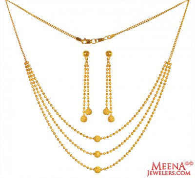 22K Gold Layer Necklace Set ( Light Sets )
