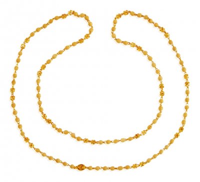 22Kt Gold Ladies White Tulsi Mala ( 22Kt Long Chains (Ladies) )