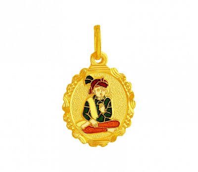 Gold Swami Narayan Pendant ( Ganesh, Laxmi and other God Pendants )