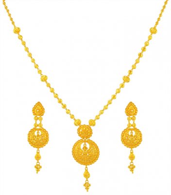 22kt Gold Necklace Set for Ladies ( 22 Kt Gold Sets )