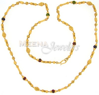 22 Kt Gold Ladies Long Chain ( 22Kt Gold Fancy Chains )