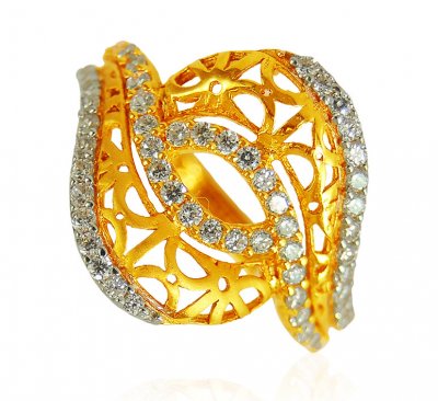 22kt Gold Ladie CZ Ring ( Ladies Signity Rings )