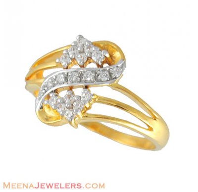 22Kt Gold Signity Ring ( Ladies Signity Rings )