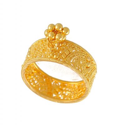 Gold Ladies Ring with Hanging ( Ladies Gold Ring )