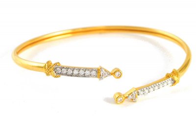 Gold Bangles with Signity ( Stone Bangles )