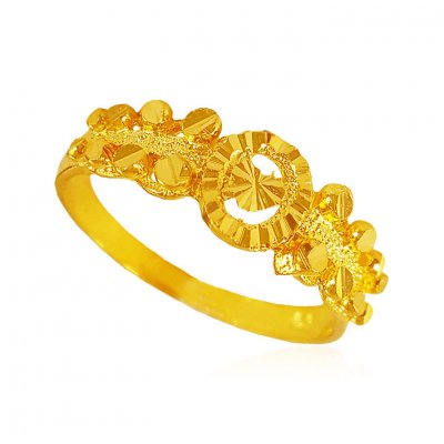 22K Yellow Gold  Ring ( Ladies Gold Ring )