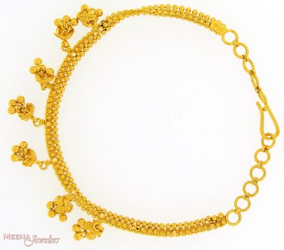 22K gold Bracelet for Ladies with chandliers ( Ladies Bracelets )