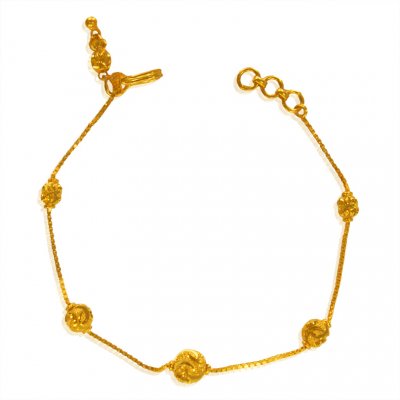 22kt Gold Fancy Bracelet for Girls ( Ladies Bracelets )